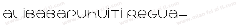 alibabapuhuiti regua字体转换
